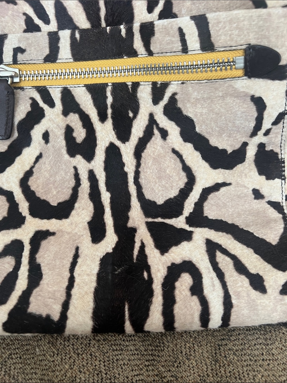 Coach Ocelot Haircalf Large Handbag 21167 - Picture 13 of 14